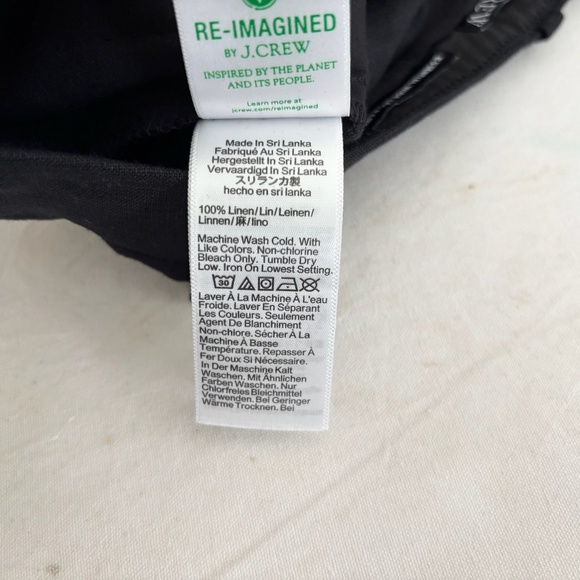 J Crew Wide-Leg Essential Pant in Linen - Picture 6 of 6